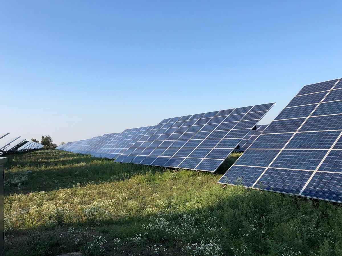 Illustrative photo of solar-energy infrastructure
